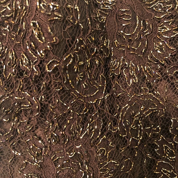 Teri Jon ball gown. Size 8. New w/tags!  Espresso - Picture 3 of 7